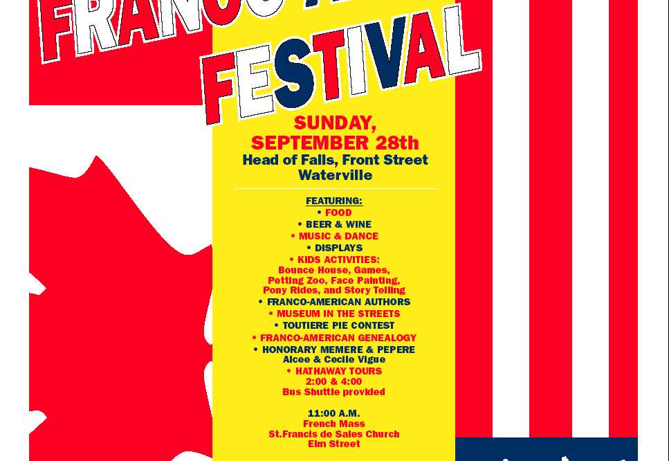 middle of the Franco-American festival poster