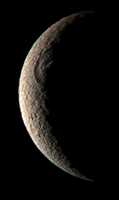 Rhea, one of Saturn's many moons