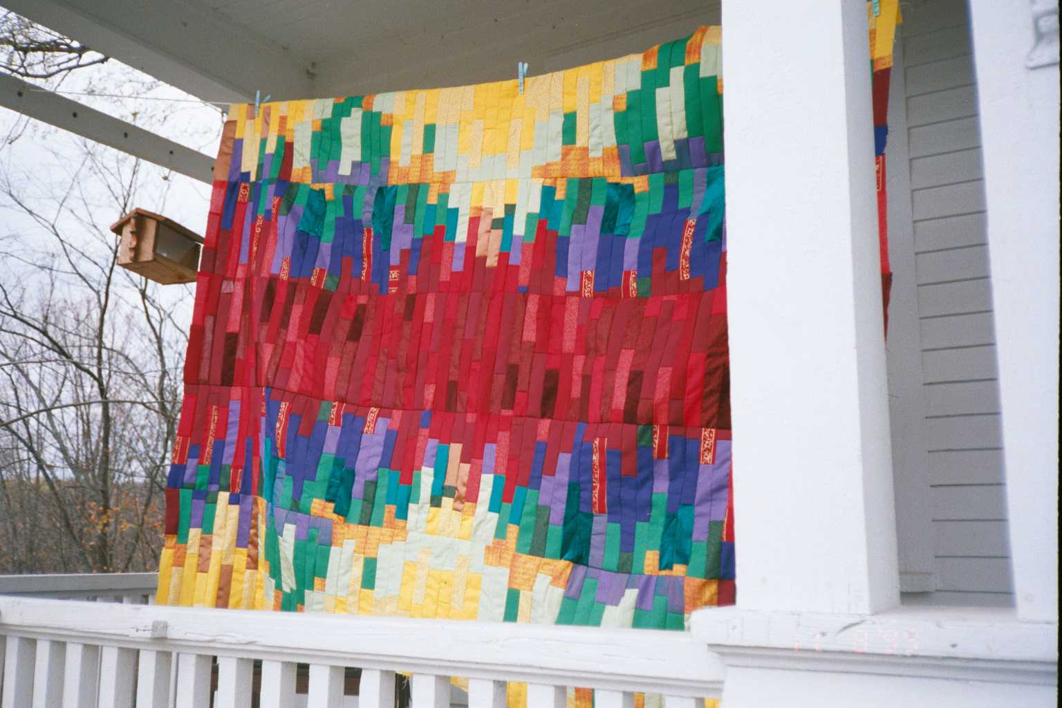 Southwestern Log Cabin quilt