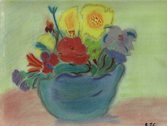 Flowers in pastels