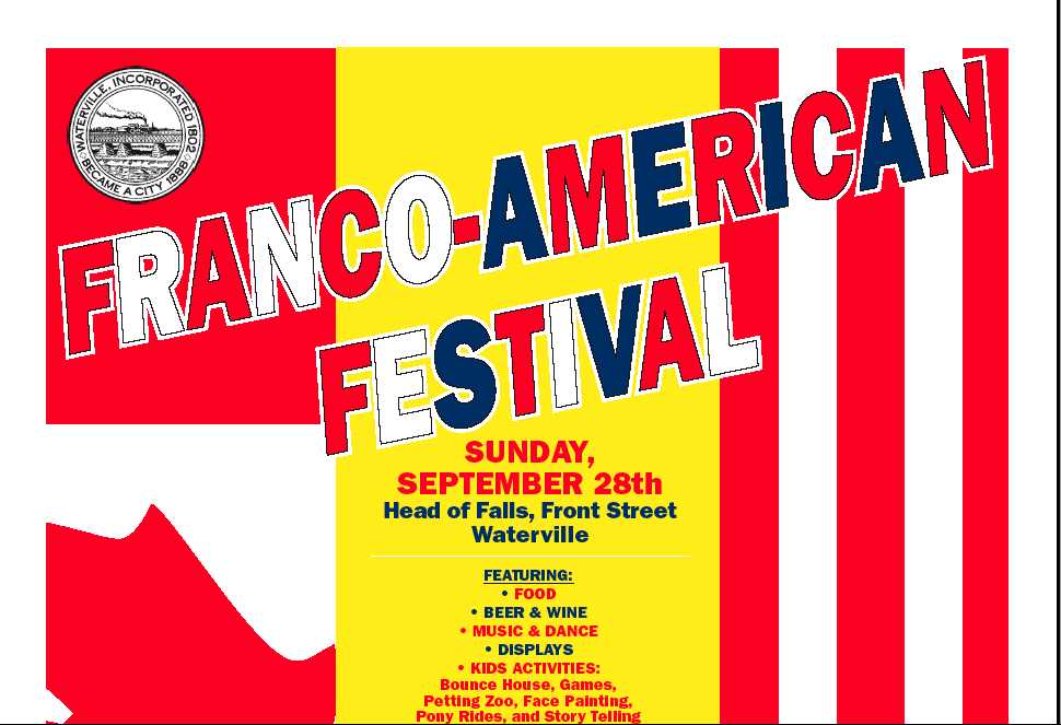 top of the Franco-American festival poster